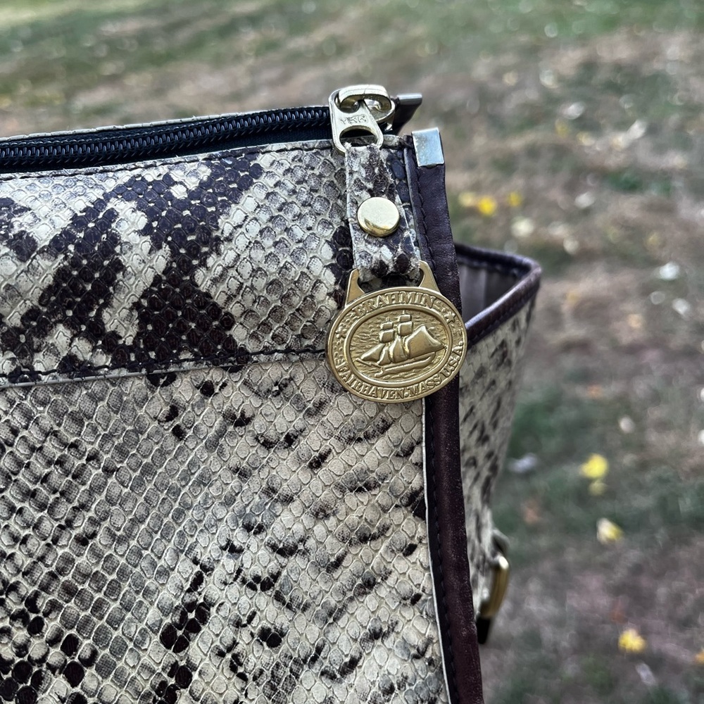 Brahmin overnight bag with shoulder strap